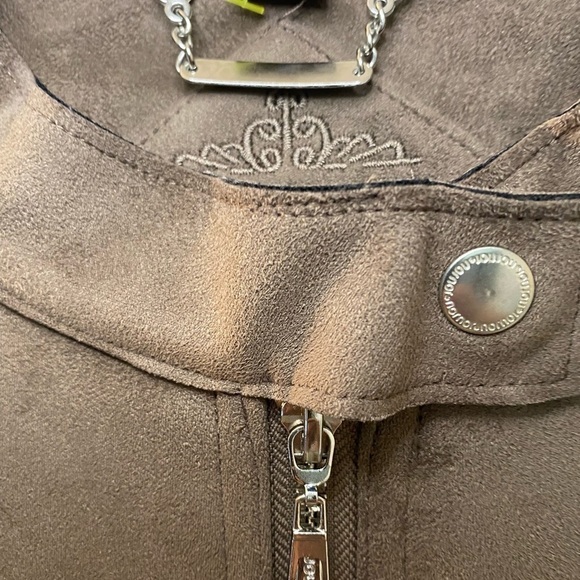 JouJou suede jacket, brown, size Large. Fully lined. - Picture 7 of 13